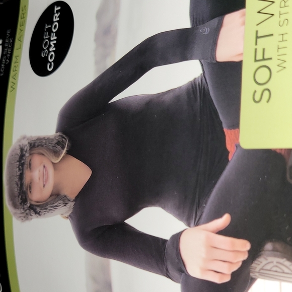 Cuddl Duds Crimson SoftWear Long Sleeve V-Neck Soft Comfort Warm Layers - Picture 4 of 8